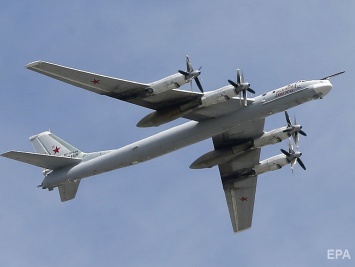 Наблюдатели ОБСЕ зафиксировали в районе Донецка военный самолет, предположительно ТУ-95 или ТУ-142