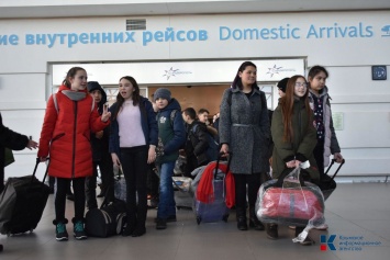В Крым прилетели дети из Сибая на оздоровление