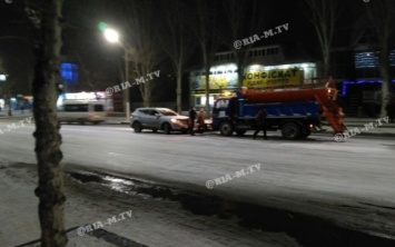 В Запорожской области легковушка протаранила коммунальный транспорт (ФОТО)