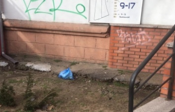 В Мелитополе мусор выбрасывают прямо из своих окон (фото)