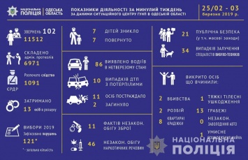 Итоги работы региональной полиции за неделю: инфографика