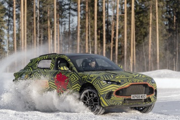 Aston Martin испытывает свой первый кроссовер холодом