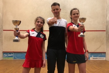 Днепровские спортсменки завоевали золото и бронзу на международном турнире по сквошу «Austrian Junior Open 2019»