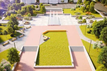 Днепропетровская ОГА реконструирует Площадь Горняцкой Славы в Марганце