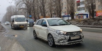 «Заряженный» универсал LADA Vesta SW Sport «поймали» на тестах