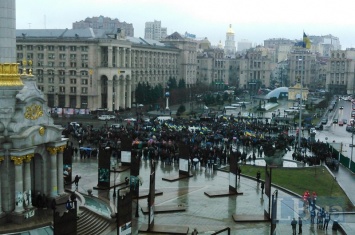 "Нацкорпус" провел акцию протеста в центре Киева (обновлено)