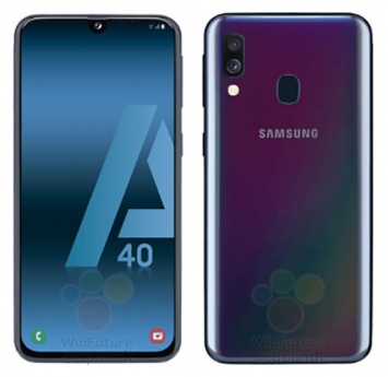 Новые детали и рендеры смартфона Samsung Galaxy A40