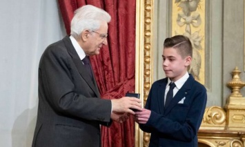 Президент Италии наградил 14-летнего украинца премией "символ интеграции"