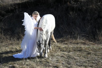 В Сети показали шикарные фото ангелов на лошадях