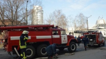 В Днепре загорелась поликлинника (видео)