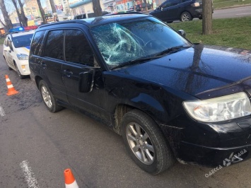 На поселке Котовского иномарка сбила женщину (фото)