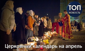 Благовещение, Великий пост и Пасха: Православный календарь на апрель