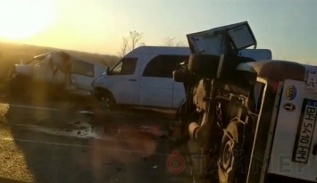 В Белгород-Днестровском районе столкнулись три микроавтобуса