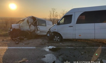 В Одесской обл. произошло смертельное ДТП с участием двух микроавтобусов и маршрутки