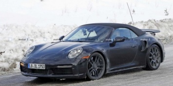 Появились снимки нового Porsche 911 Turbo Cabrio