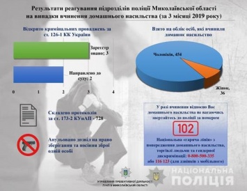 На Николаевщине открыли уже три уголовных производства по домашнему насилию