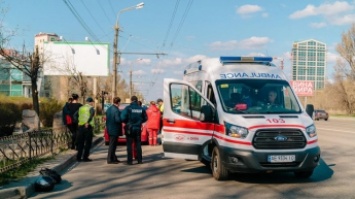 В Днепре водитель Daewoo столкнулся с мотоциклистом