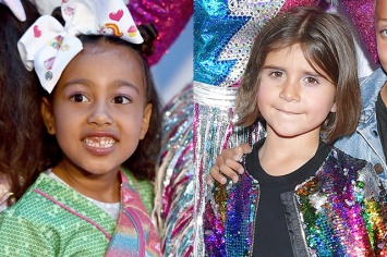 Маленькие женщины: дочери Ким и Кортни Кардашьян стали звездами на красной дорожке