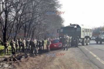 Российские солдаты устроили аварию