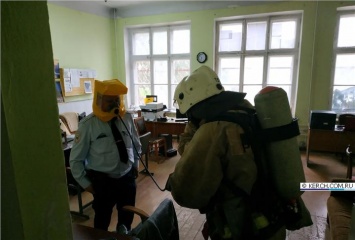 В здании полиции Керчи ликвидировали условный пожар