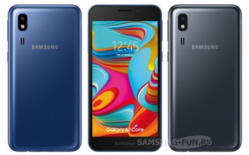 В Сеть попала информация о цене будущего Samsung Galaxy A2 Core