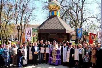 В Никополе освятили первую часовню Православной Церкви Украины