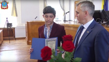 В Николаеве поздравили школьника, занявшего призовое место на международной математической олимпиаде
