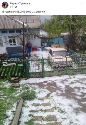 ''Я в шоке'': в Черновицкой области внезапно выпал снег. Фото