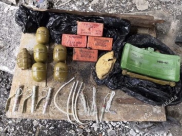 Правоохранители обнаружили в Одесской области схрон с боевым оружием и военными средствами поражения (фото)