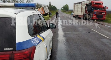 На трассе в Запорожской области столкнулись фуры - пострадали люди
