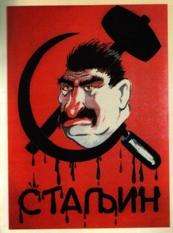 В День победы криворожанин пришел на торжество с портретом Сталина, - ФОТО