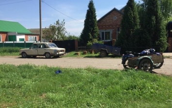 В Щербиновском районе в ДТП попал пьяный мотоциклист