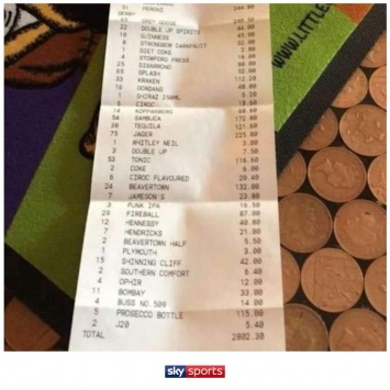 Лэмпард оплатил футболистам «Дерби» выпивку на 2800 фунтов