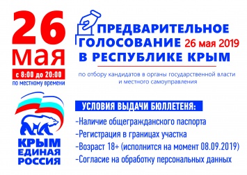 Крымчане выберут народных кандидатов от «Единой России» на предварительном голосовании