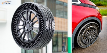 Michelin и GM представили непневматические шины Uptis для легковых автомобилей