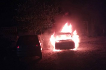 В Северодонецке сгорел автомобиль