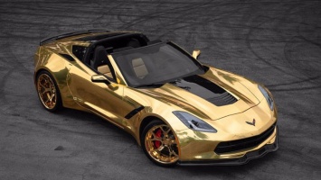 Посмотрите, как выглядит золотой Corvette C7