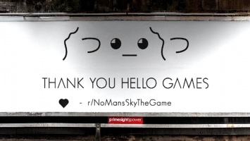Фанаты покупают место на рекламном билборде, чтобы отблагодарить Hello Games за No Man’s Sky