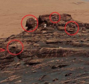 Америка «слизала»: Скала с лицами «президентов» Марса обнаружена на красной планете
