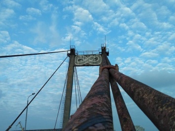 Дети ради селфи залезли на Рыбальский мост (видео)