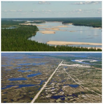 Глобальное потепление превратило озера Ямала в болота