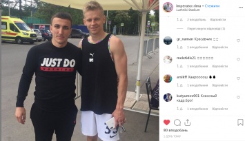Игрок сборной Украины по футболку поехал в Москве. Фото