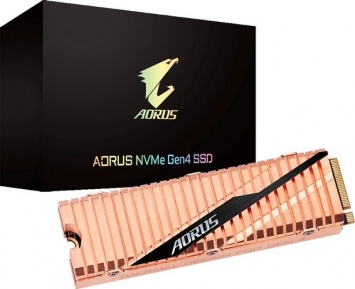 Твердотельные накопители Aorus NVMe Gen4 SSD работают с PCI Express 4.0