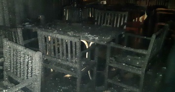Под Харьковом сгорело кафе, внутри найдено тело женщины (фото)