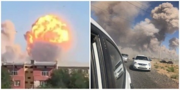 В Казахстане взорвались склады боеприпасов возле города Арысь, жителей эвакуируют