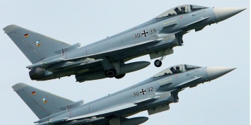 В Германии столкнулись два истребителя Eurofighter