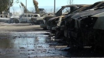 В Калифорнии из-за окурка сгорели 26 автомобилей