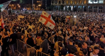 В Грузии прошел митинг против ареста одного из лидеров оппозиции