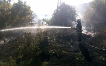 Верхнерогачицкие спасатели ликвидировали пожар на открытой территории в центре поселка
