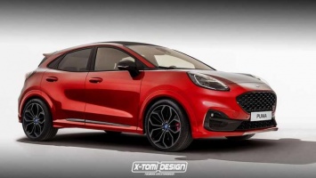 Появились изображения «заряженного» кроссовера Ford Puma ST